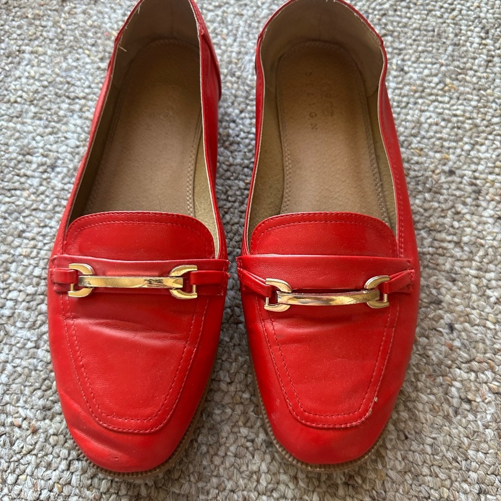 ASOS Red Loafers
